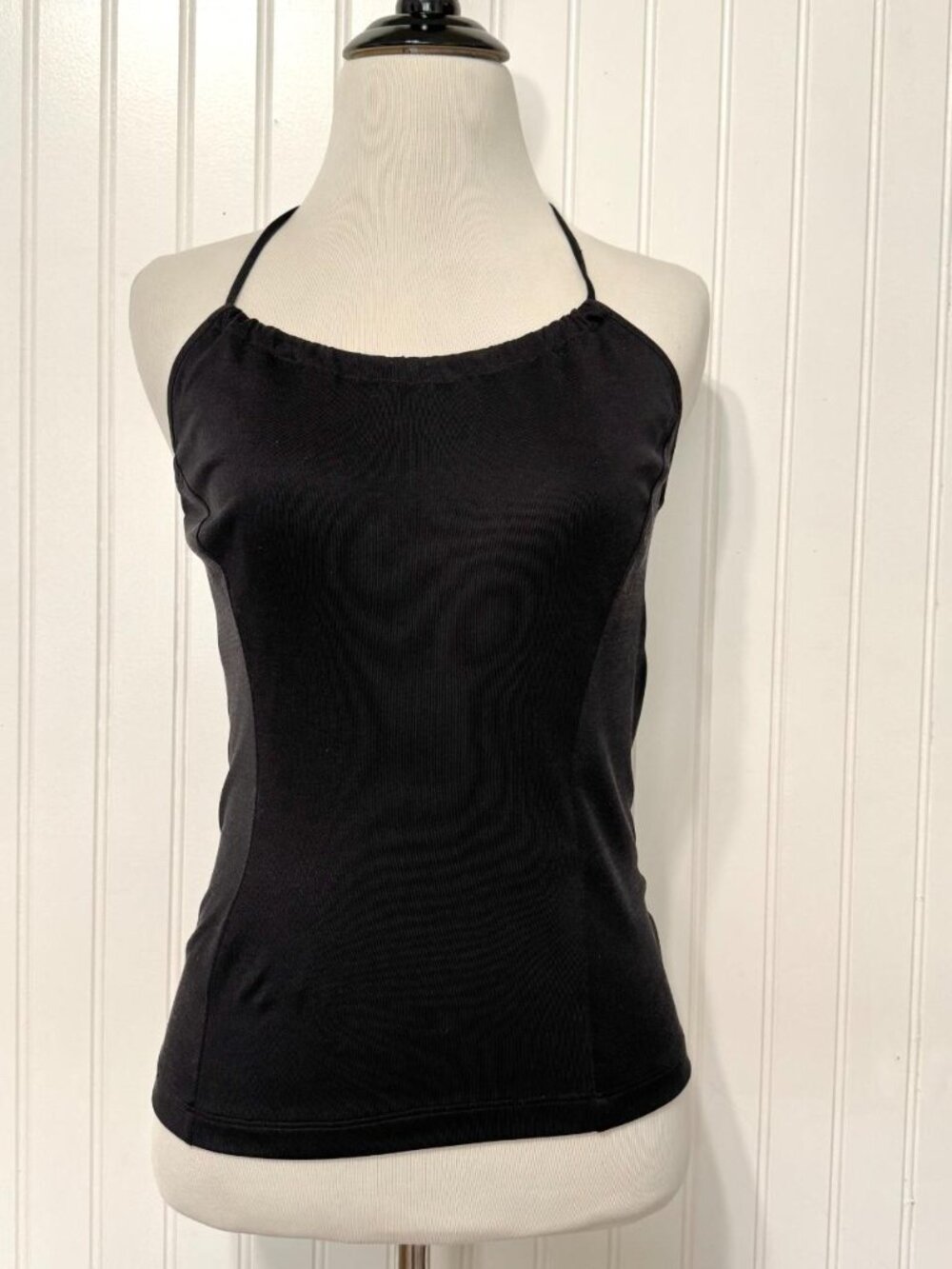 Emilio Pucci Black Halter Top 100% Silk Size 6